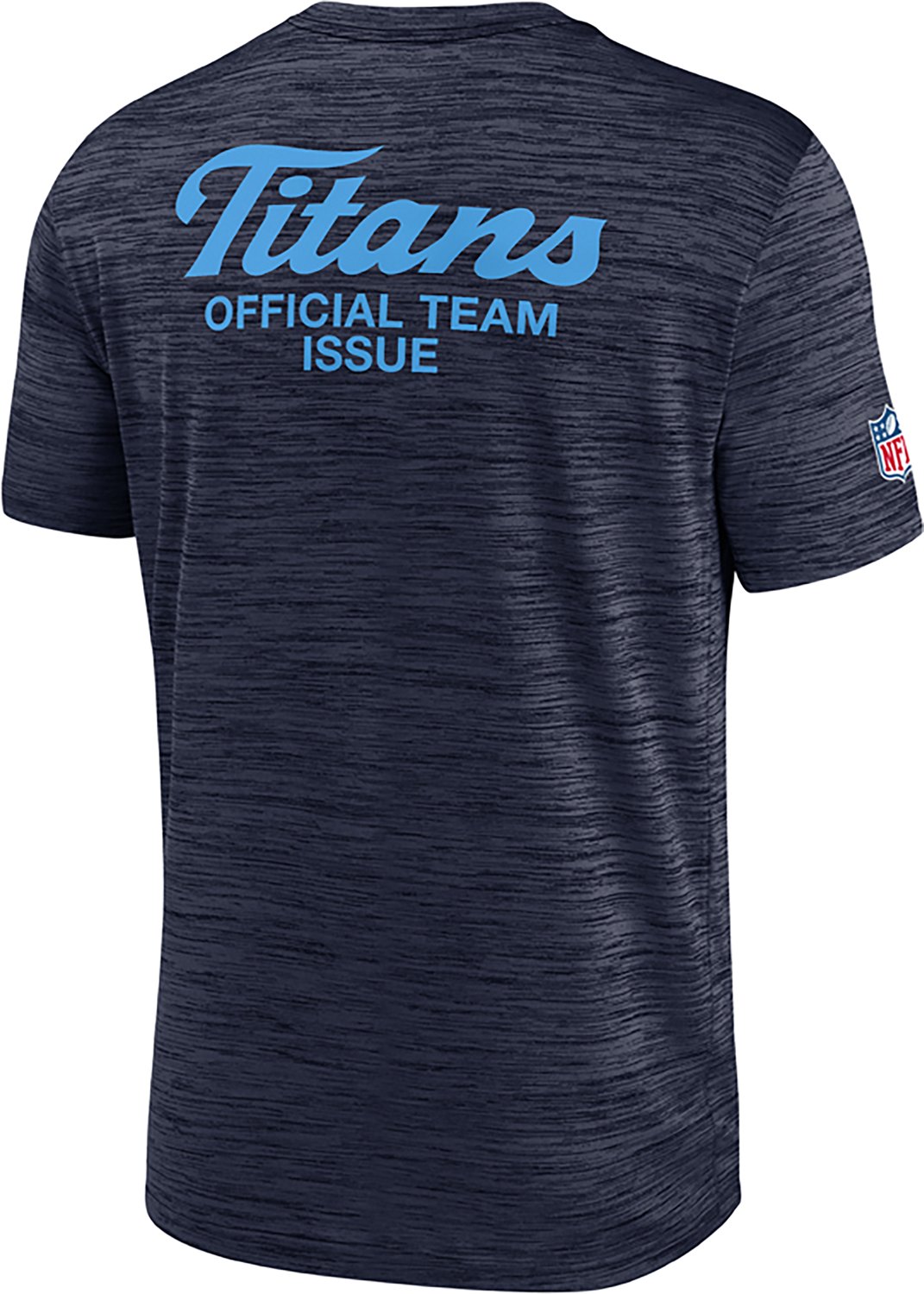 Nike Men's Tennessee Titans Rivalries Dri-FIT Team Issue Velocity Graphic T-shirt - view number 3