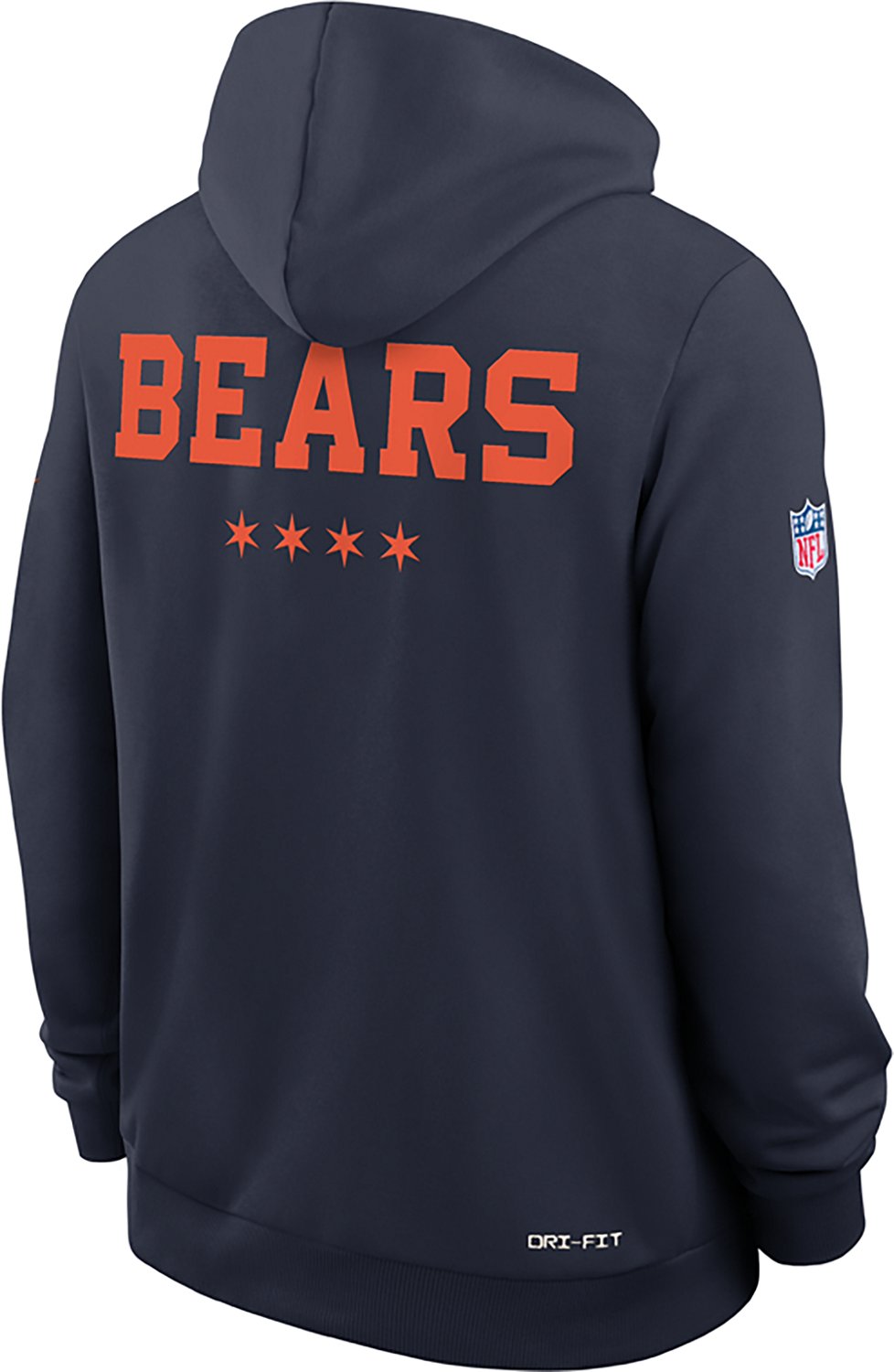 Nike Men's Chicago Bears Rivalries Dri-FIT Sideline Hoodie - view number 3