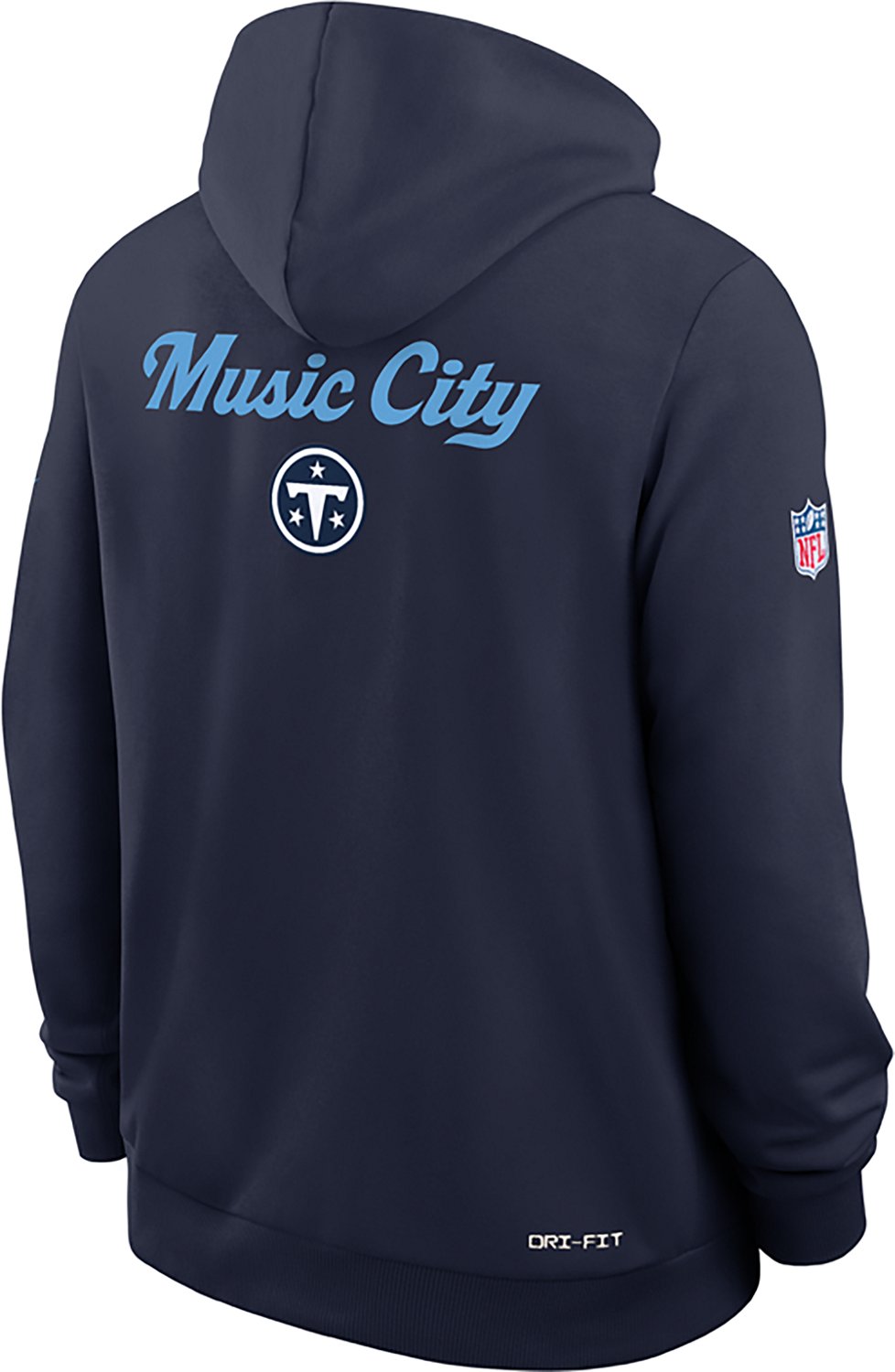Nike Men's Tennessee Titans Rivalries Dri-FIT Sideline Hoodie - view number 3