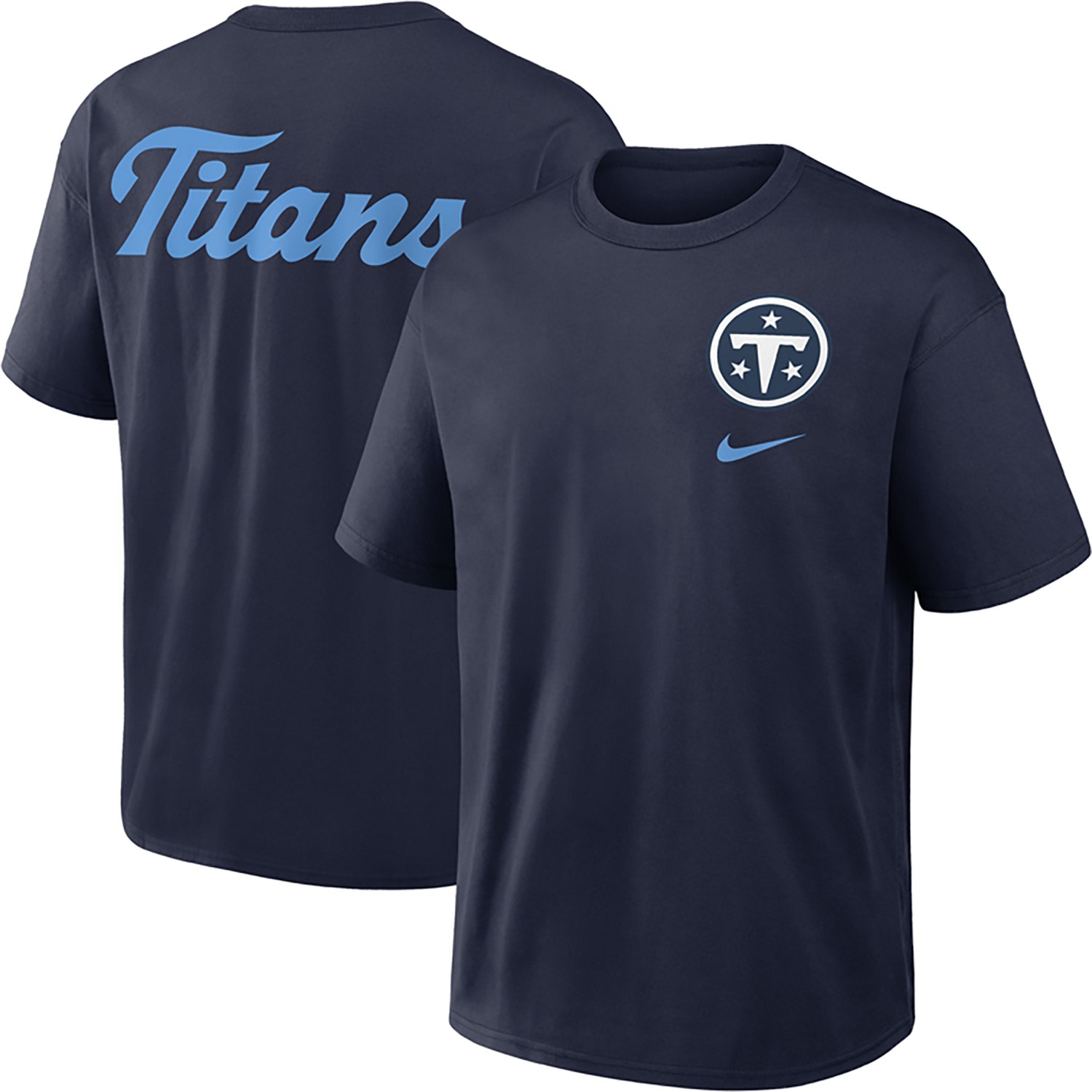 Nike Men's Tennessee Titans Rivalries Max 90 Graphic T-shirt