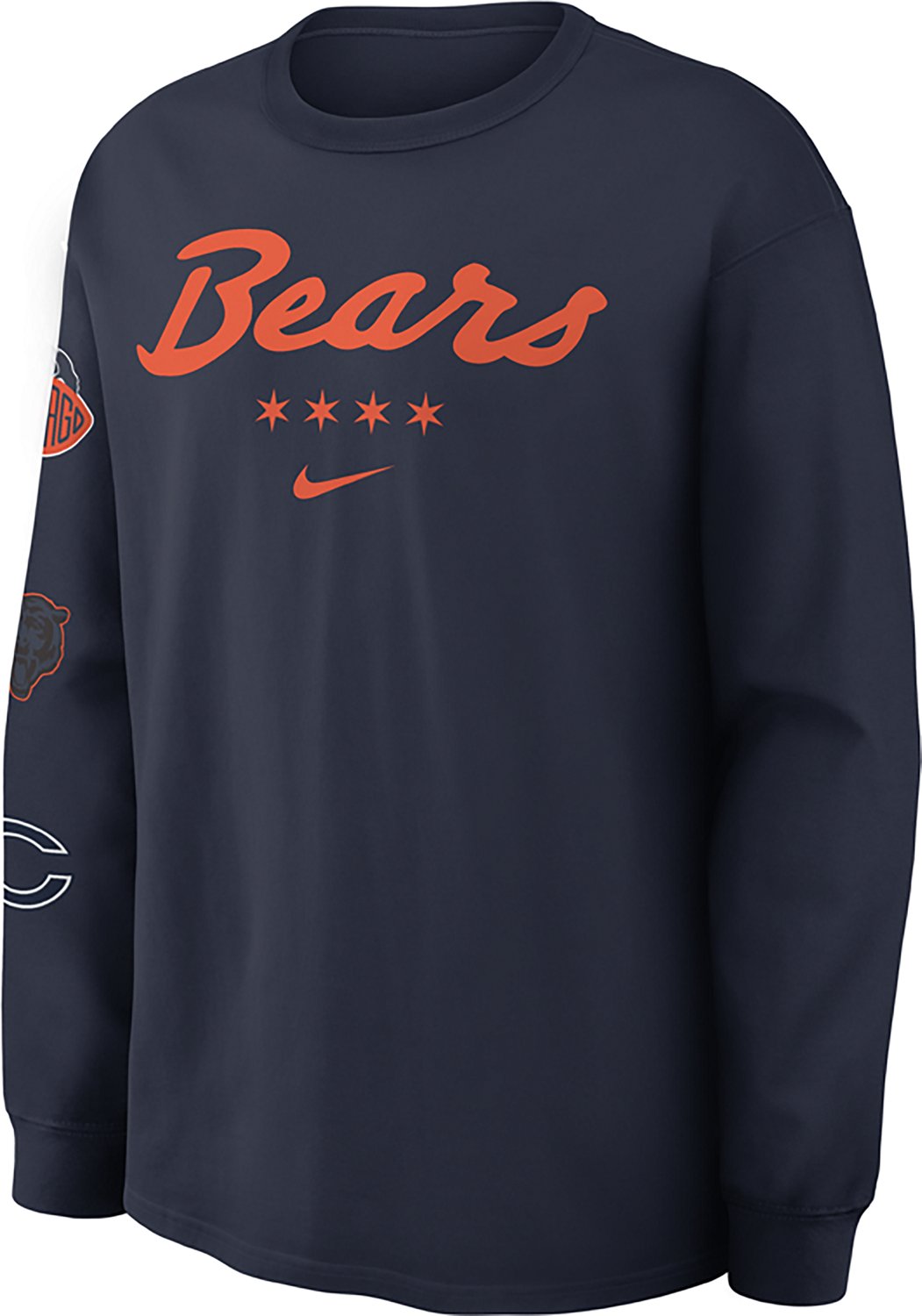 Nike Men's Chicago Bears Rivalries Max 90 Long Sleeve Graphic T-shirt - view number 2