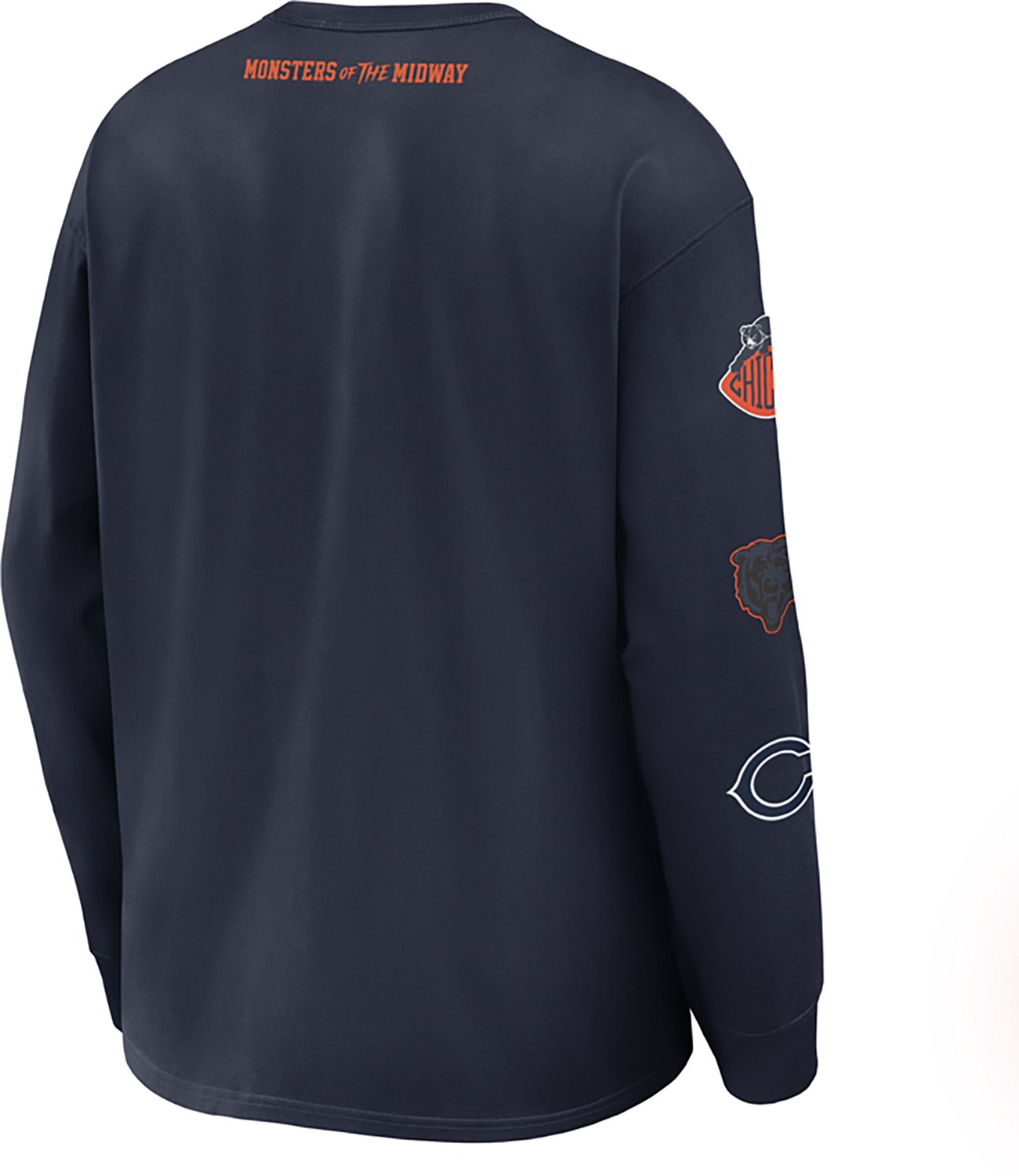 Nike Men's Chicago Bears Rivalries Max 90 Long Sleeve Graphic T-shirt - view number 3