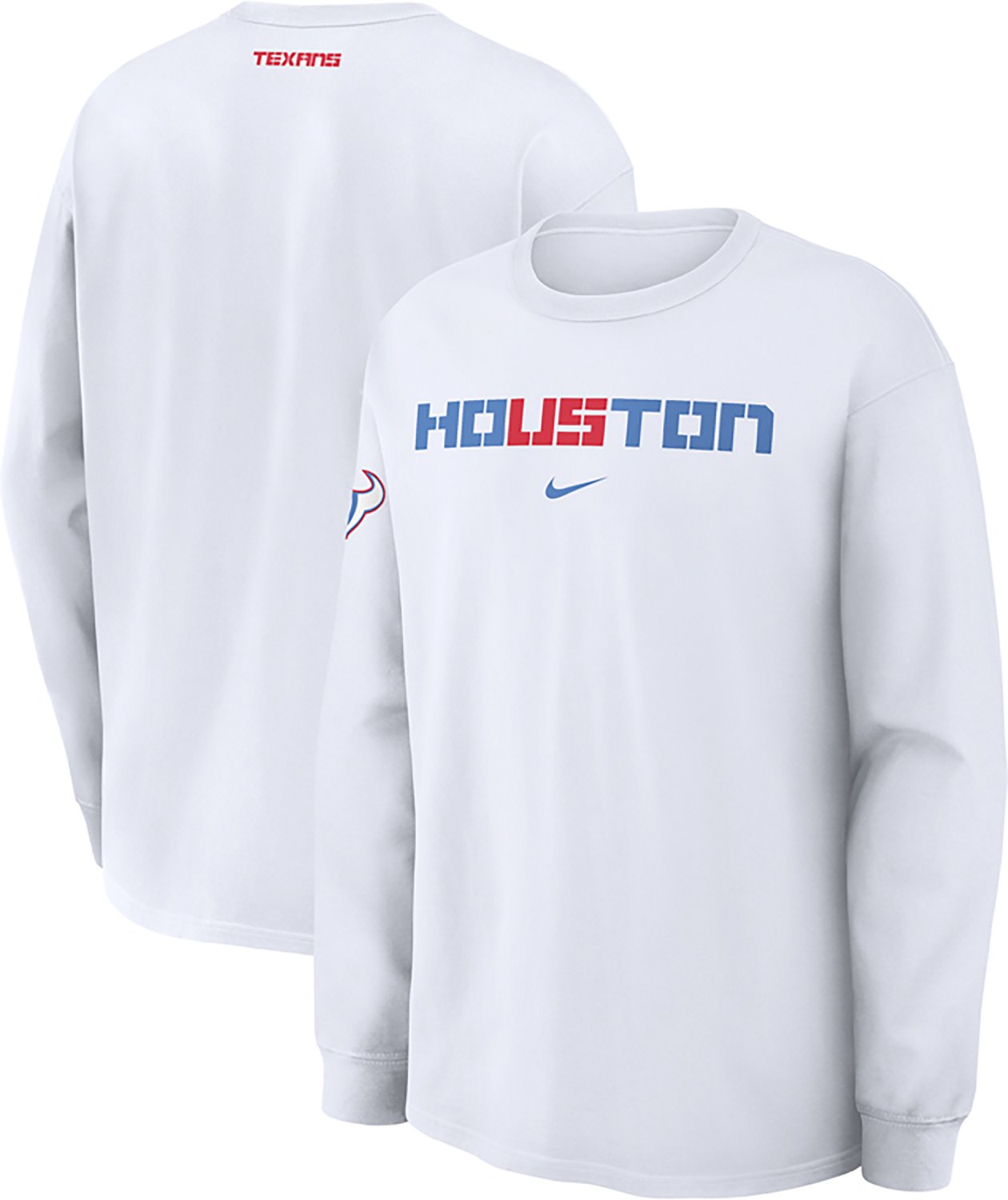 Nike Men's Houston Texans Rivalries Max 90 Long Sleeve Graphic T-shirt