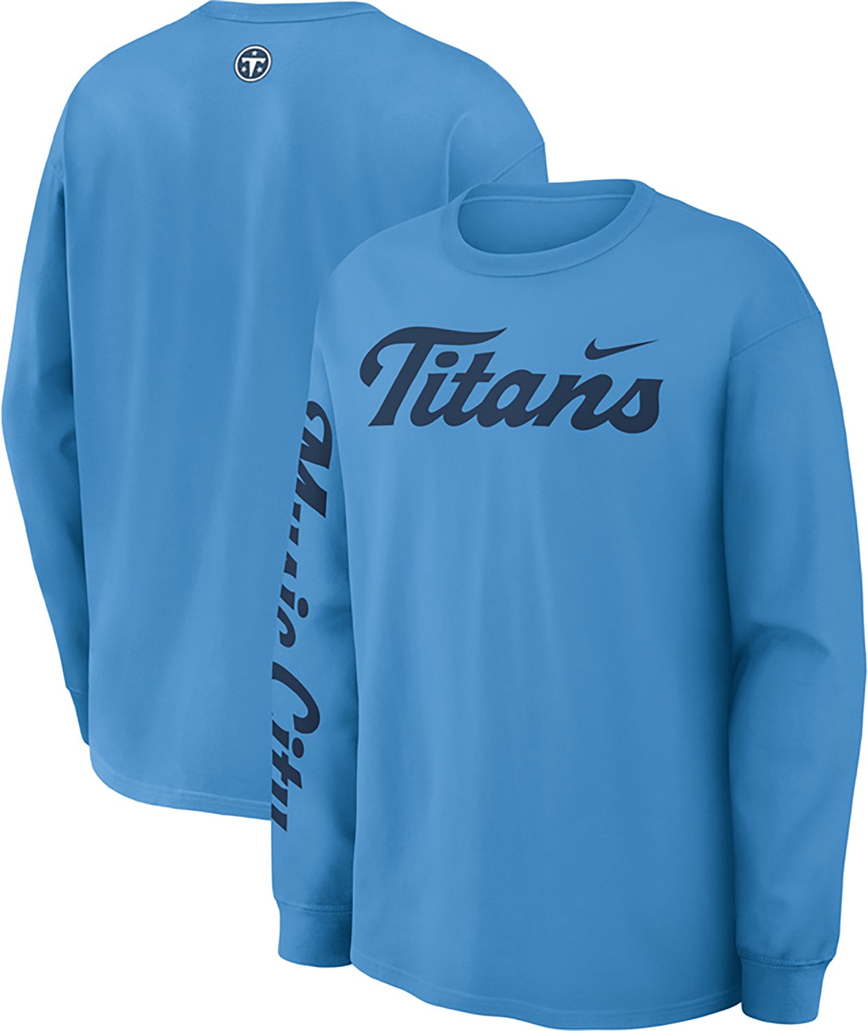 Nike Men's Tennessee Titans Rivalries Max 90 Long Sleeve Graphic T-shirt