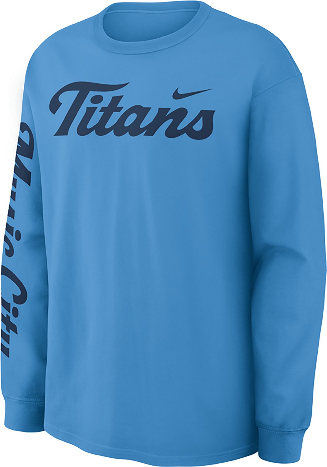 Nike Men's Tennessee Titans Rivalries Max 90 Long Sleeve Graphic T-shirt - view number 2