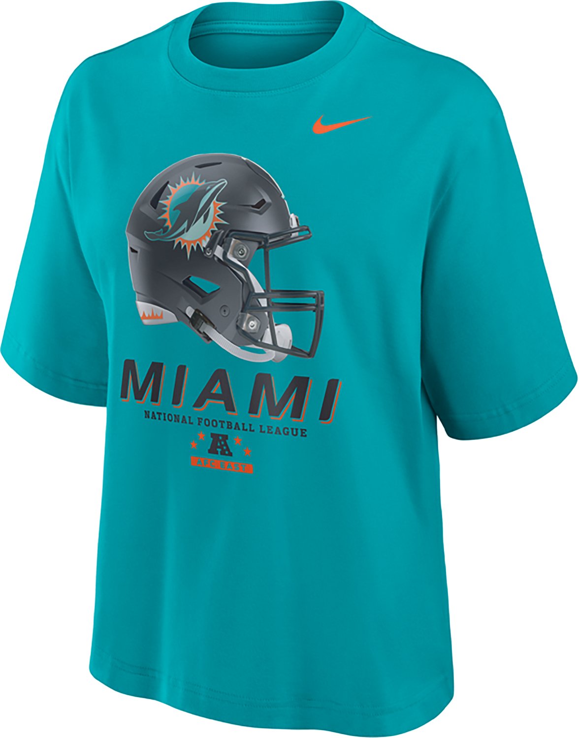 Nike Women's Miami Dolphins Rivalries Boxy Graphic T-shirt