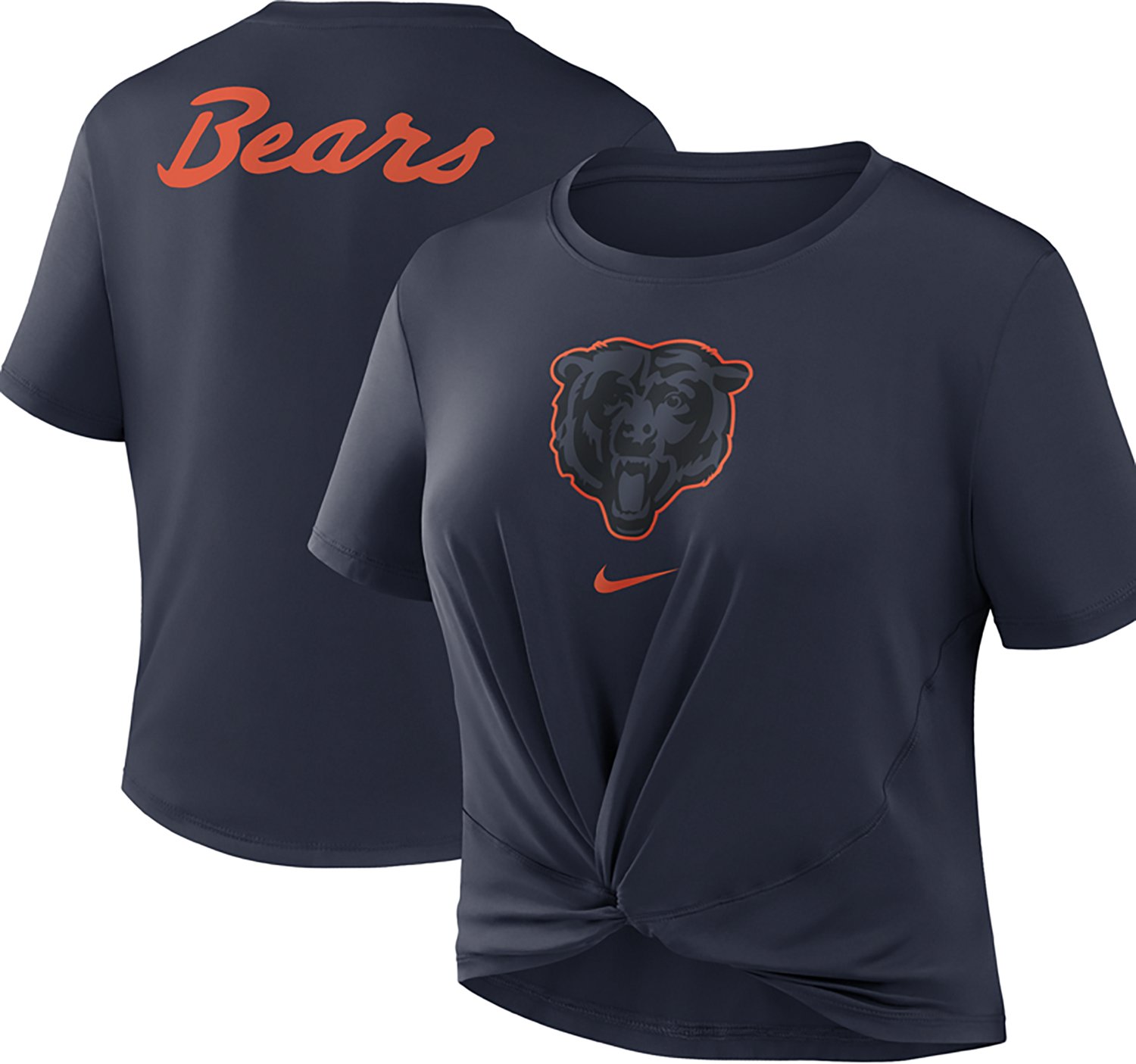 Nike Women's Chicago Bears Rivalries One Classic Slim Twist Graphic T-shirt