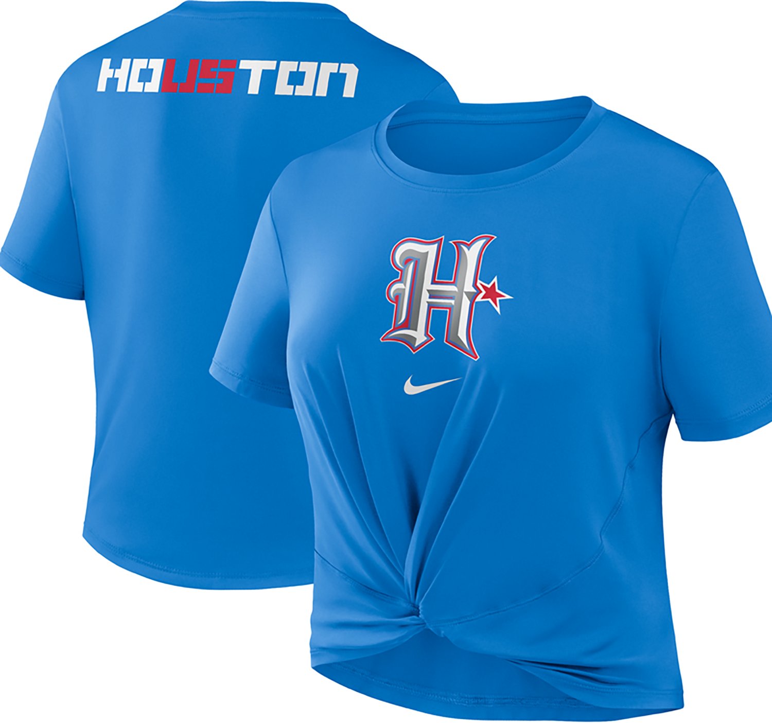Nike Women's Houston Texans Rivalries One Classic Slim Twist Graphic T-shirt