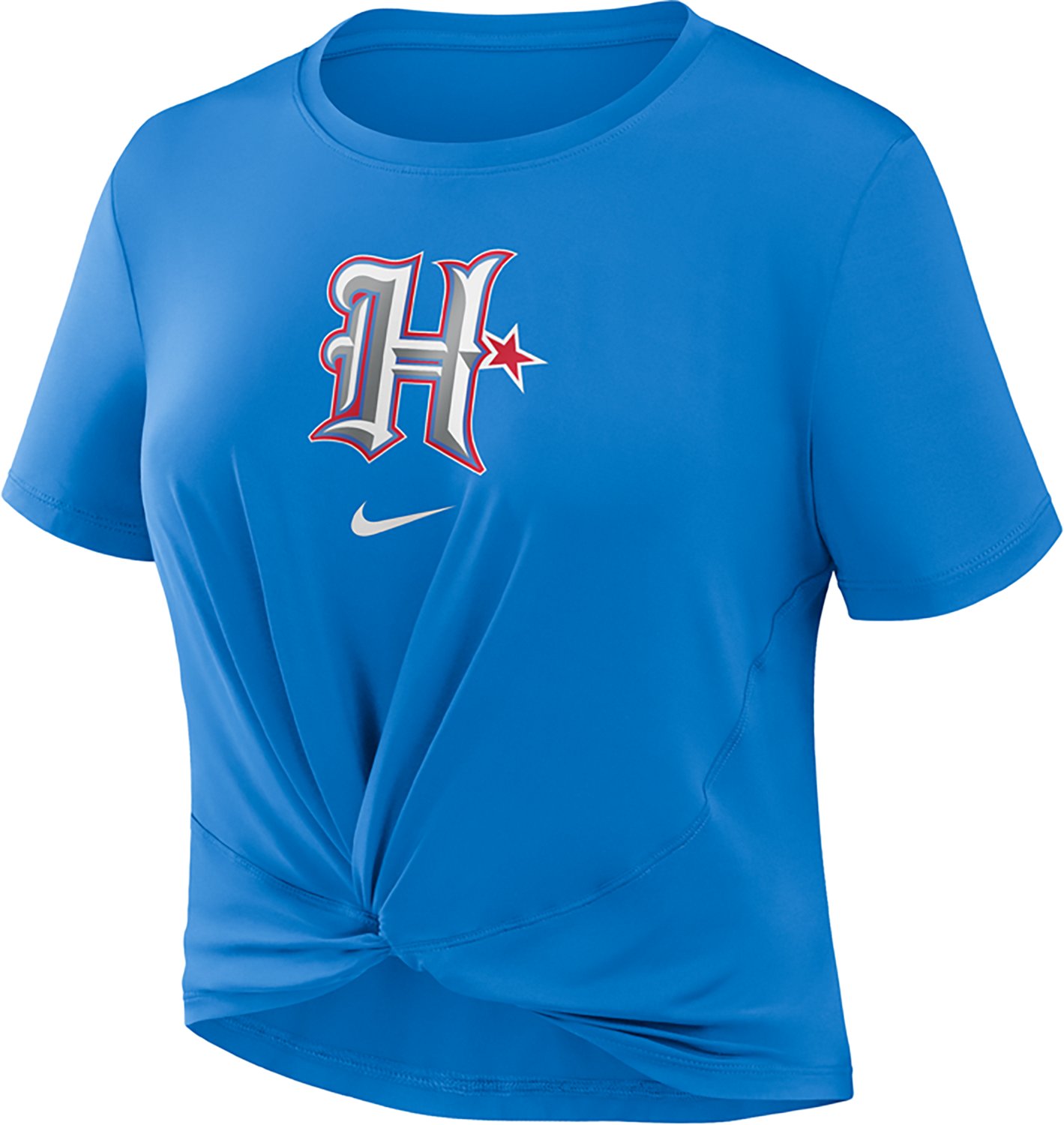 Nike Women's Houston Texans Rivalries One Classic Slim Twist Graphic T-shirt - view number 2