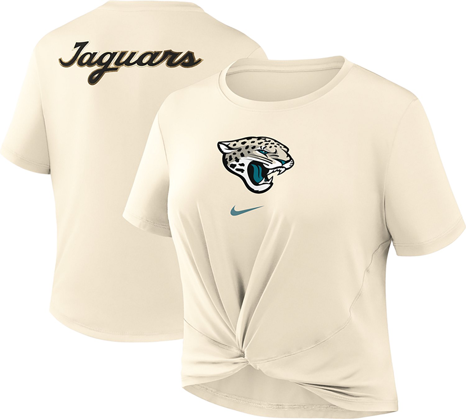 Nike Women's Jacksonville Jaguars Rivalries One Classic Slim Twist Graphic T-shirt