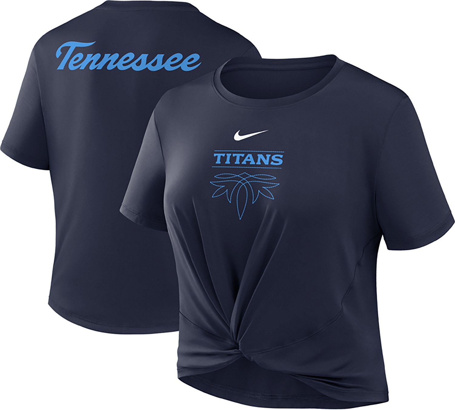 Nike Women's Tennessee Titans Rivalries One Classic Slim Twist Graphic T-shirt