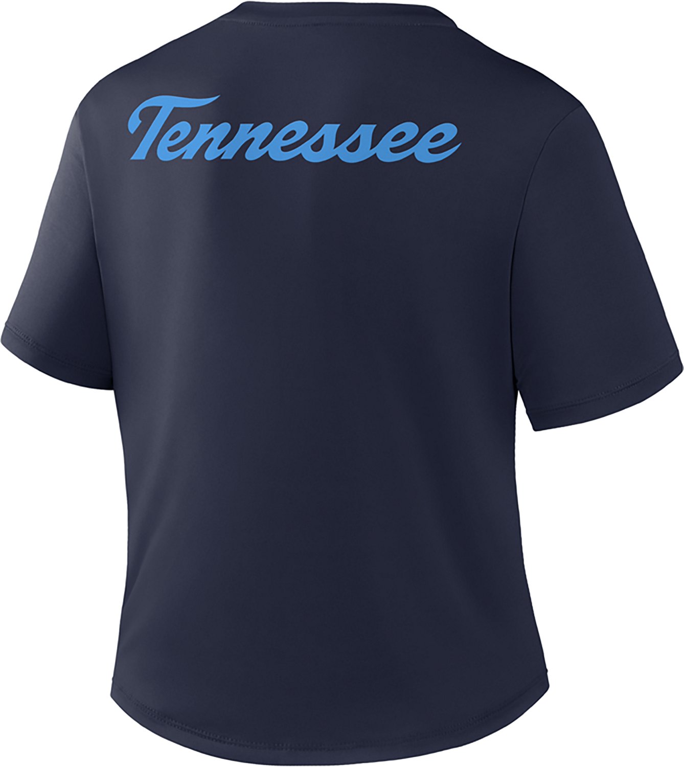 Nike Women's Tennessee Titans Rivalries One Classic Slim Twist Graphic T-shirt - view number 3