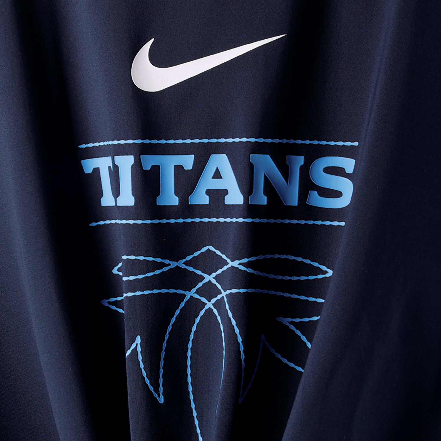 Nike Women's Tennessee Titans Rivalries One Classic Slim Twist Graphic T-shirt - view number 4