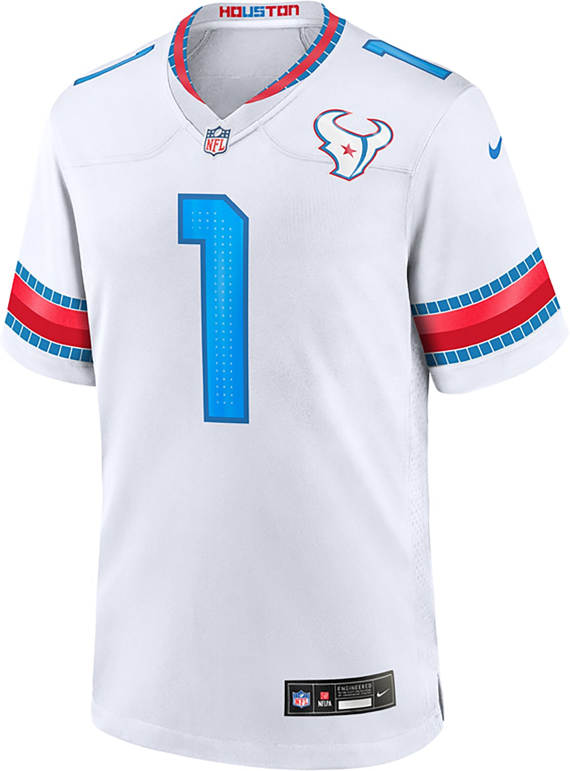 Nike Men's Houston Texans Tank Dell #1 Rivalries Game Jersey - view number 3