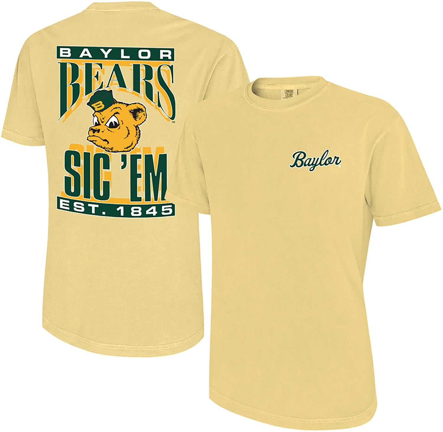 WILDCAT RETRO Men's Baylor University Sailor Mascot Arch Graphic T-shirt