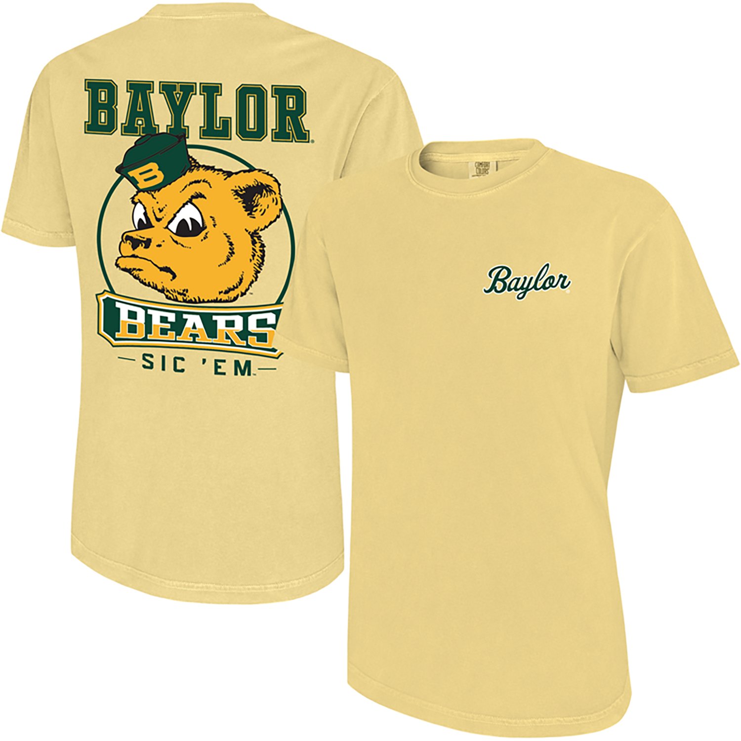 WILDCAT RETRO Men's Baylor University Growling Bear Graphic T-shirt
