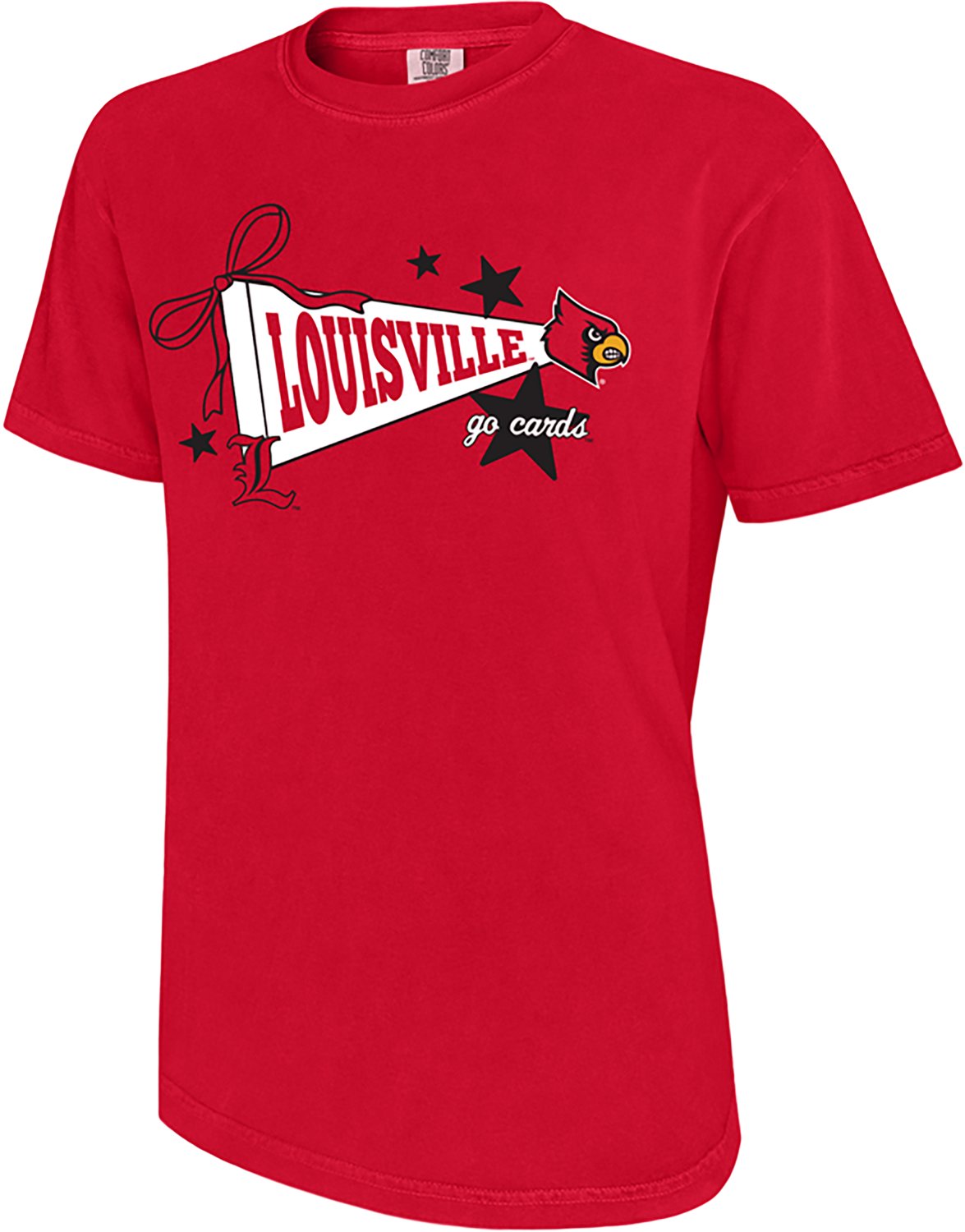 WILDCAT RETRO Women's University of Louisville Pennant Star Graphic T-shirt