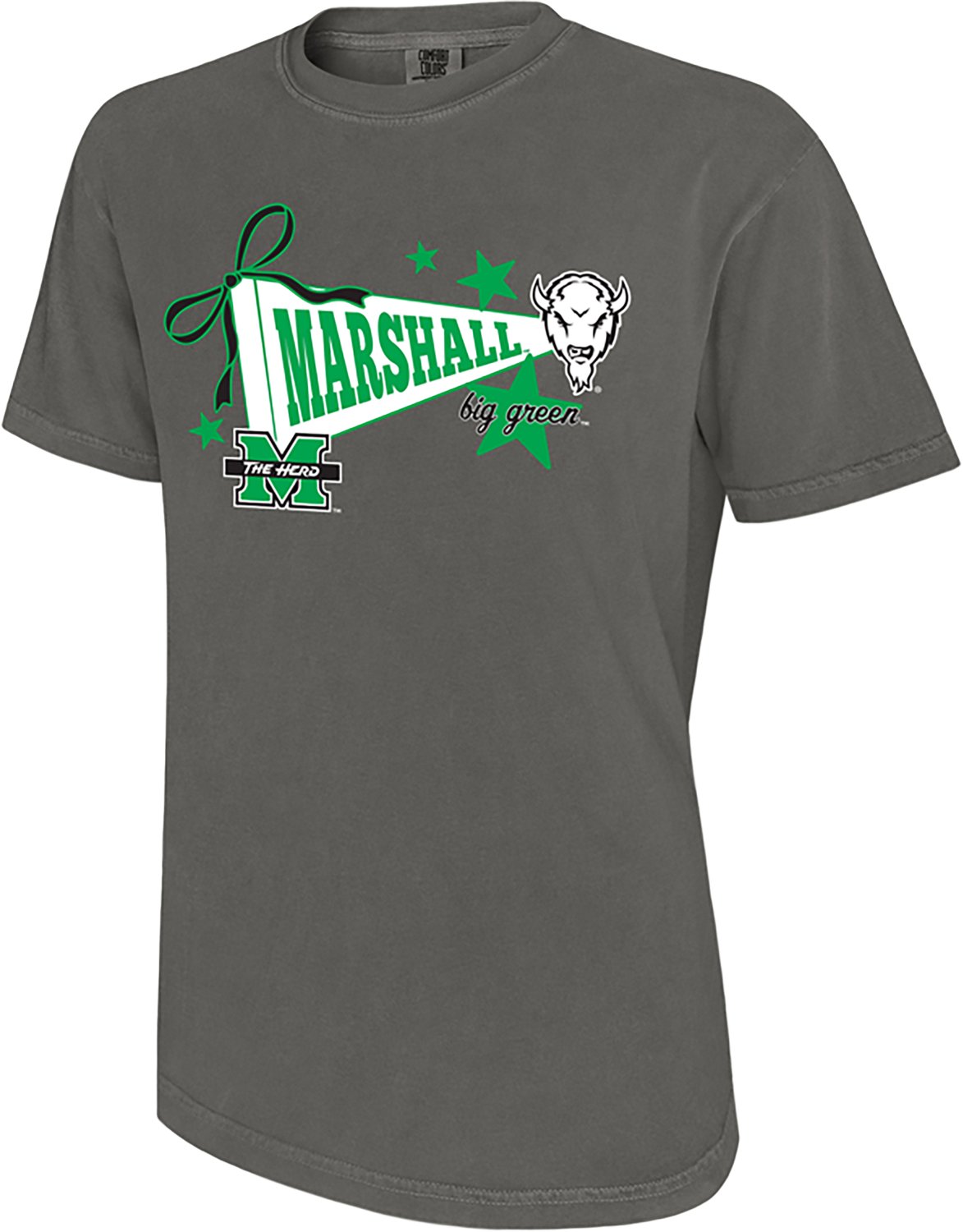 WILDCAT RETRO Women's Marshall University Pennant Star Graphic T-shirt