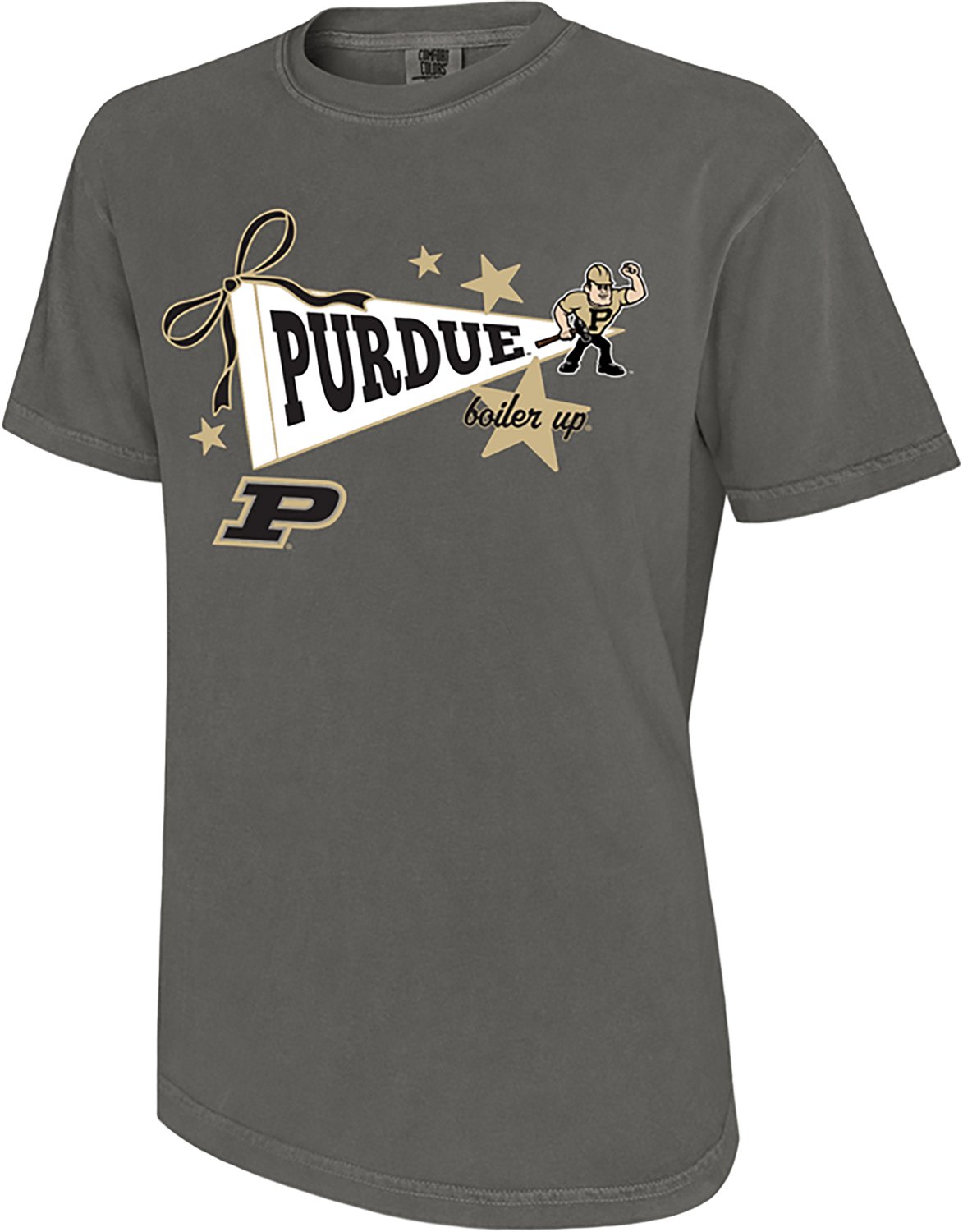 WILDCAT RETRO Women's Purdue University Pennant Star Graphic T-shirt