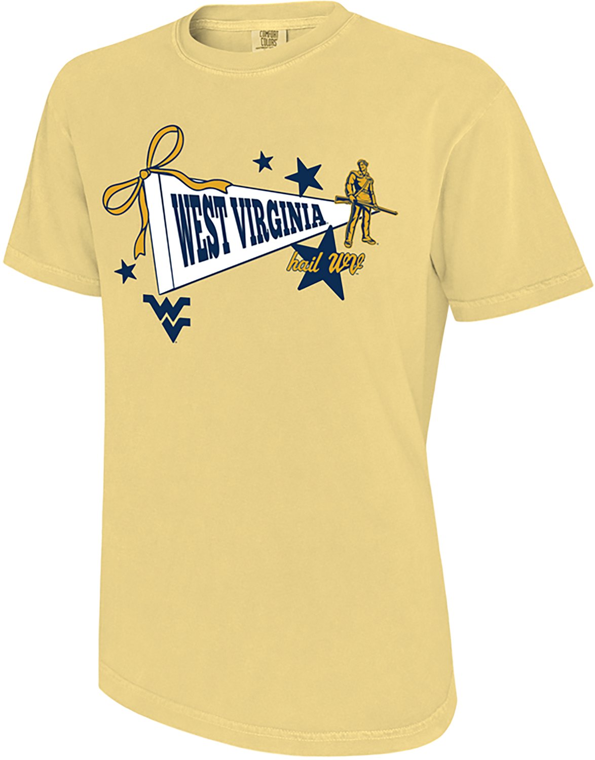 WILDCAT RETRO Women's West Virginia University Pennant Star Graphic T-shirt