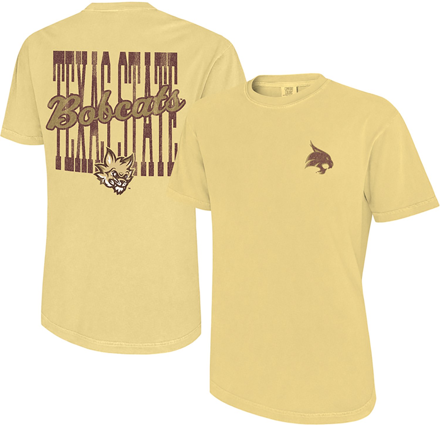 WILDCAT RETRO Men's Texas State University Script Graphic T-shirt