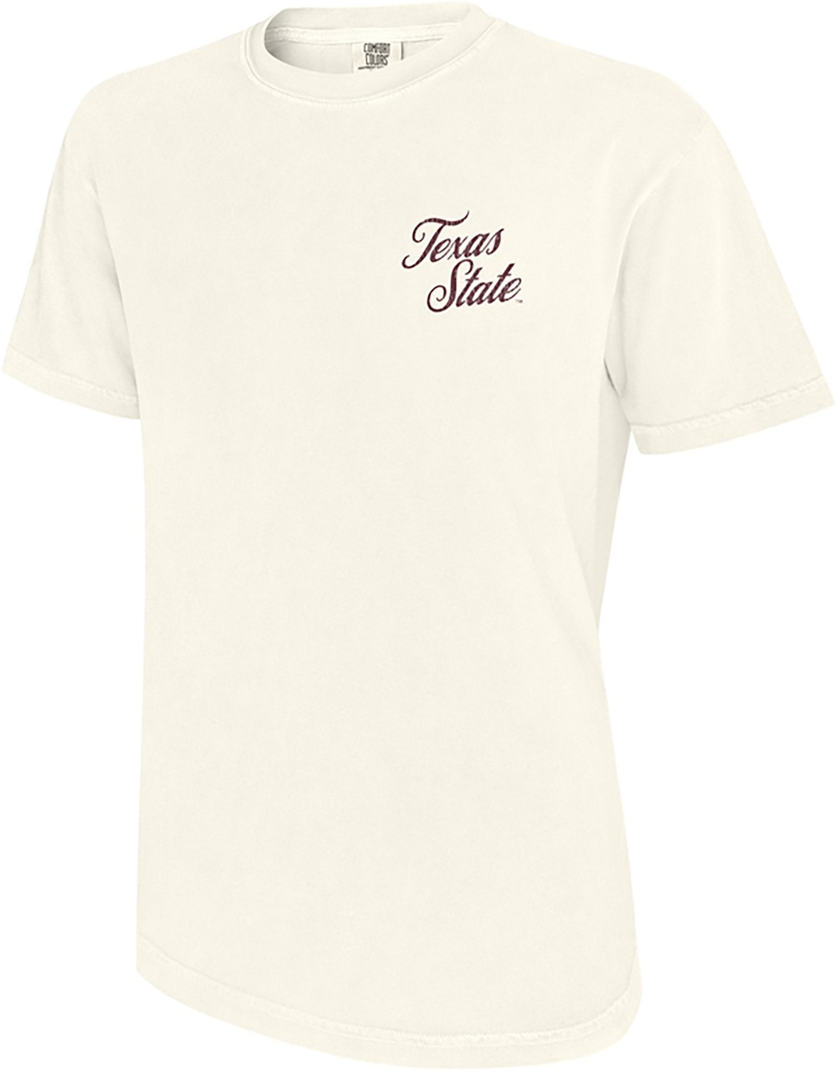 WILDCAT RETRO Men's Texas State University Script Tail Patch Graphic T-shirt - view number 2