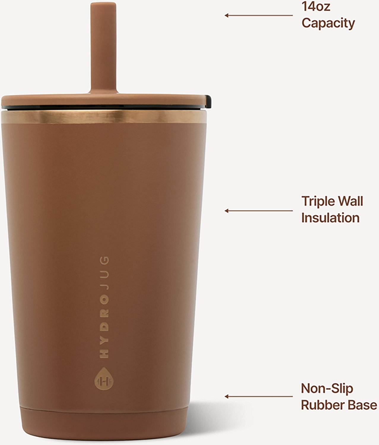 HydroJug 14 oz. Everyday Tumbler with Straw Lid - view number 3