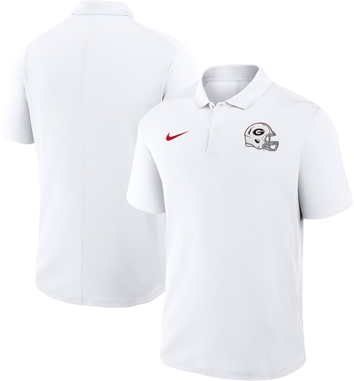 Nike Men's University of Georgia Football White Out DF Victory Polo Shirt