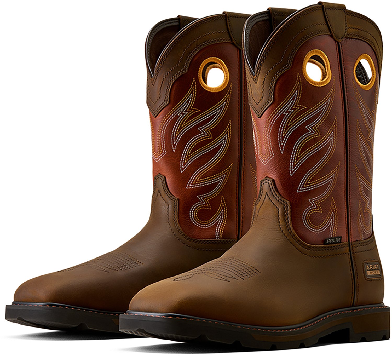 Ariat Men's Groundwork Wide Square Steel Toe Work Boots - view number 4