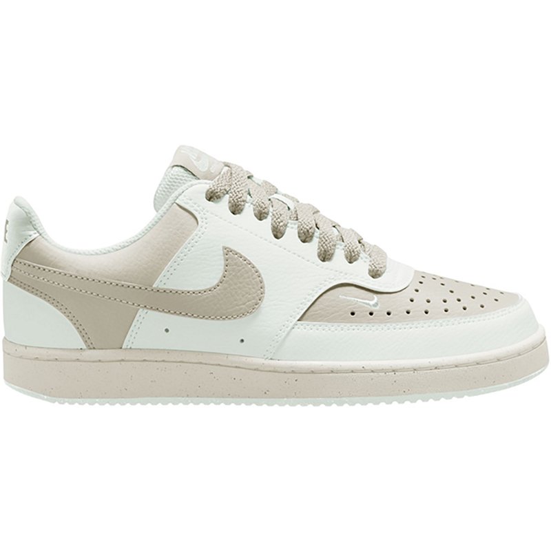 Nike Women's Court Vision Low Sneakers (White/Bone) - Size 7.5 M