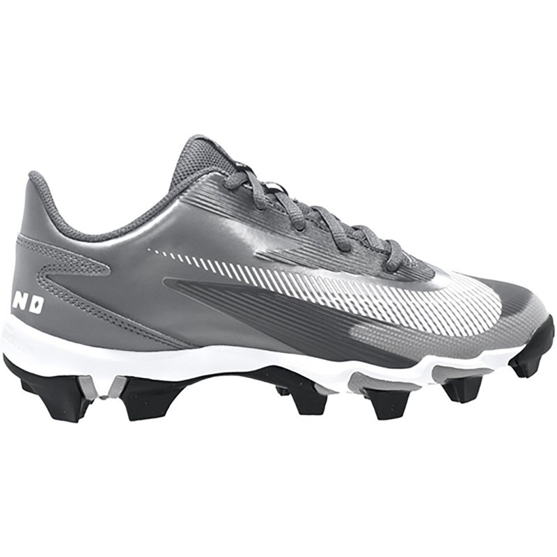 Nike Kids' Diamond Clutch Baseball Cleats, Size 5, Gray/White