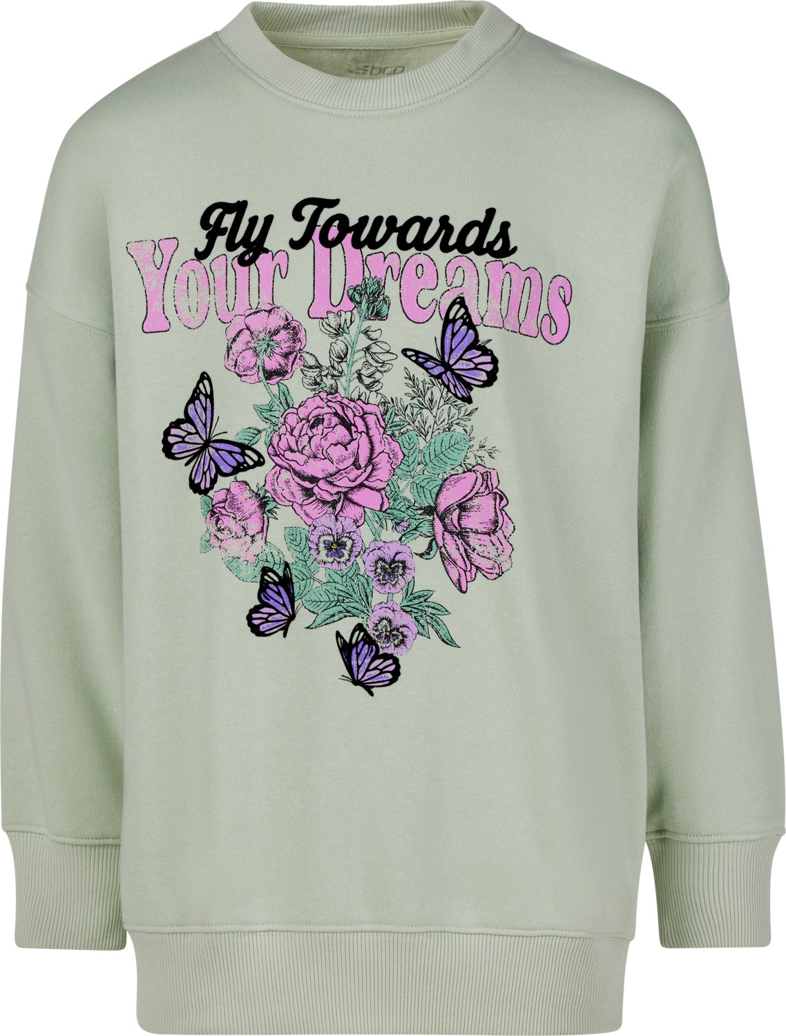 BCG Girls' Lifestyle OS Fleece Pullover Your Dreams Sweatshirt