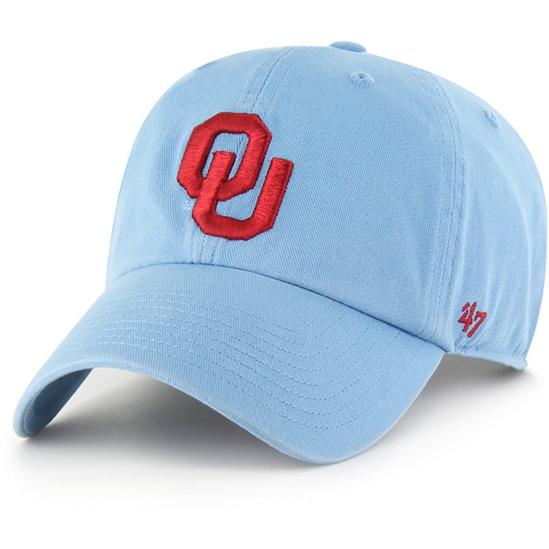'47 Adult Oklahoma Sooners Blue Clean Up Adjustable Hat, Men's