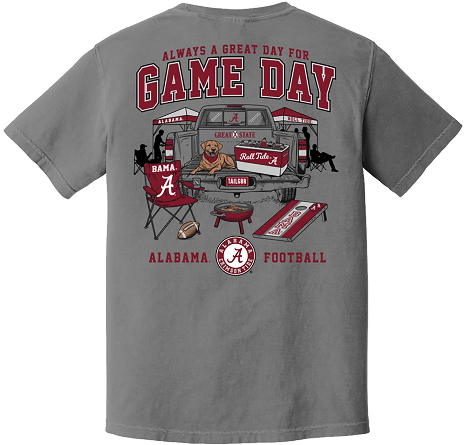 Great State Men's University of Alabama Game Day Tailgate Graphic T-shirt