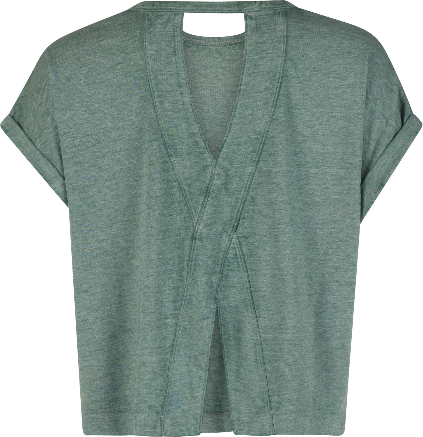 BCG Women's Keyhole Burnout Cropped Short Sleeve T-shirt - view number 2