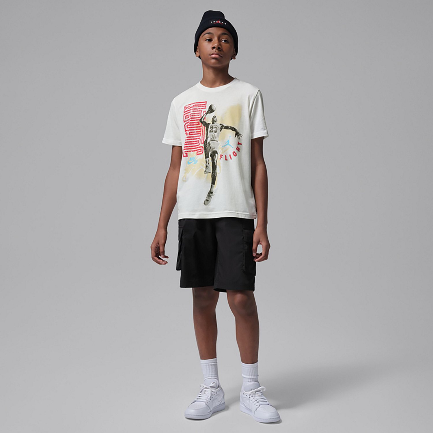 Jordan Boys' MJ Hangtime Short Sleeve T-shirt - view number 3