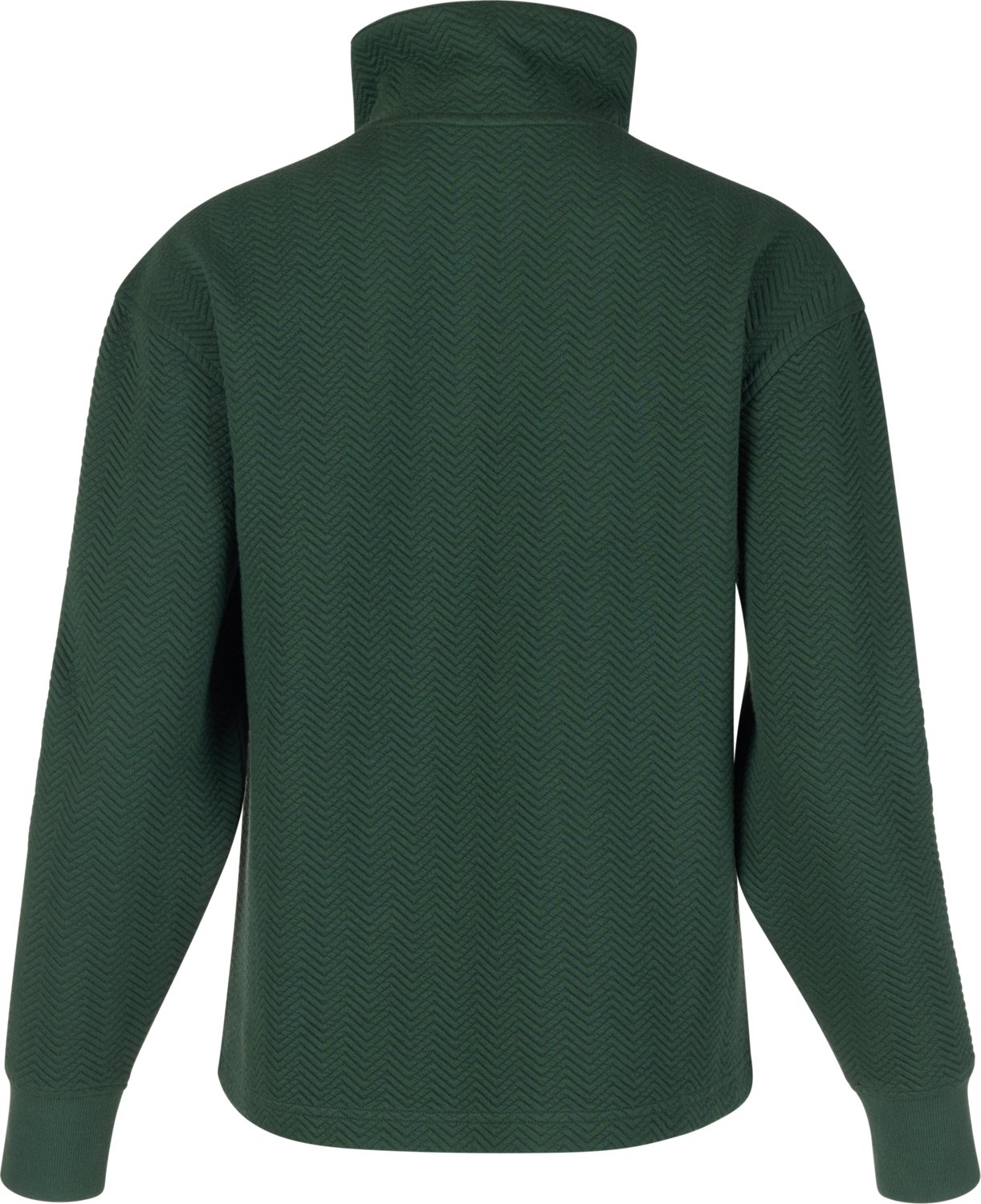 BCG Women's Chevron Quilted Quarter Zip Long Sleeve Top - view number 2