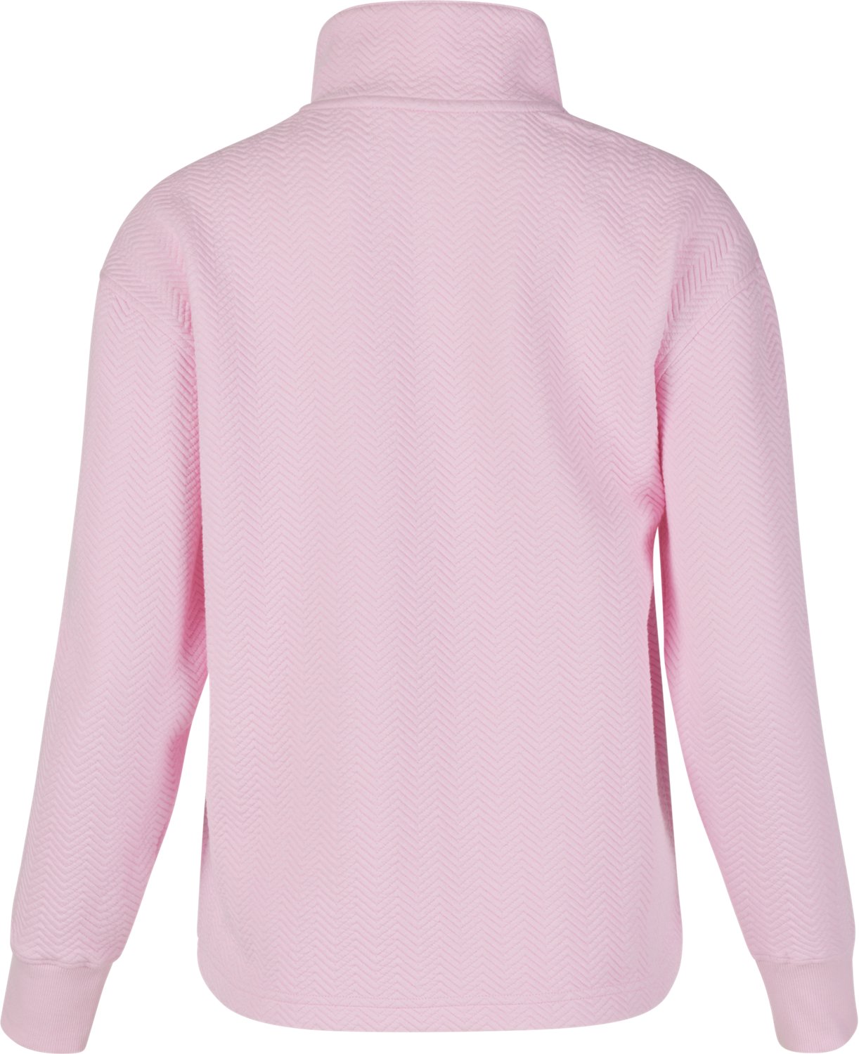BCG Women's Chevron Quilted Quarter Zip Long Sleeve Top - view number 6
