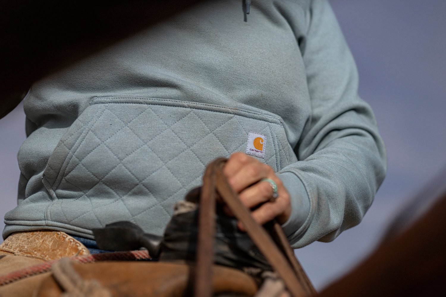 Carhartt Women's Paxton Quilted Quarter-Zip Sweatshirt - view number 8