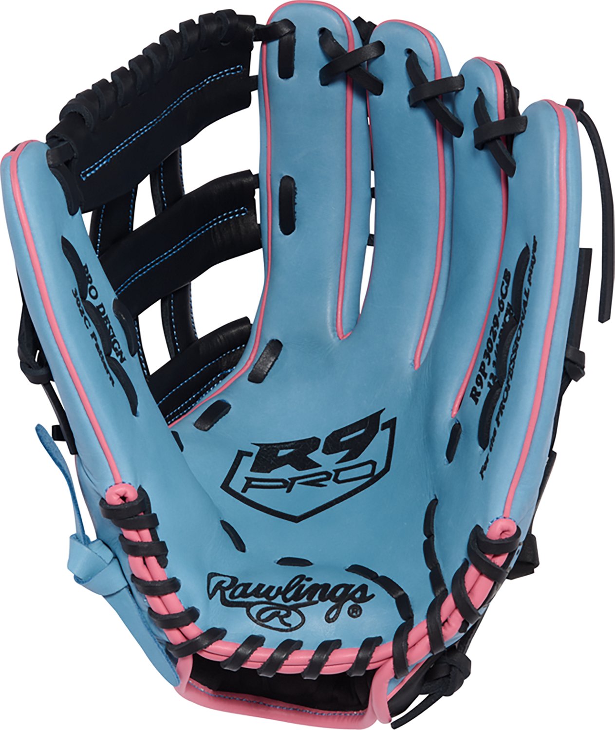 Rawlings 12.75" Adults' R9 Pro H-Web Outfield Fielding Baseball Glove