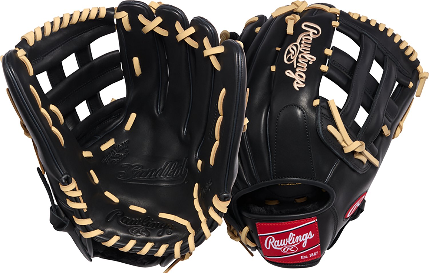 Rawlings 12.75" Adults' Sandlot Series H-Web Outfield Fielding Baseball Glove