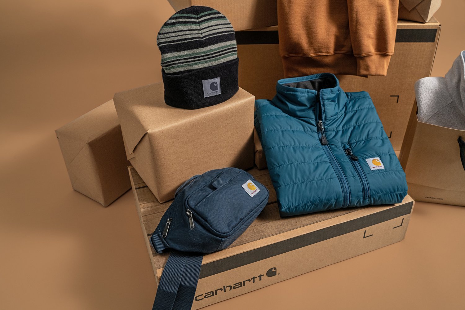 Carhartt Men's Striped Cuffed Beanie