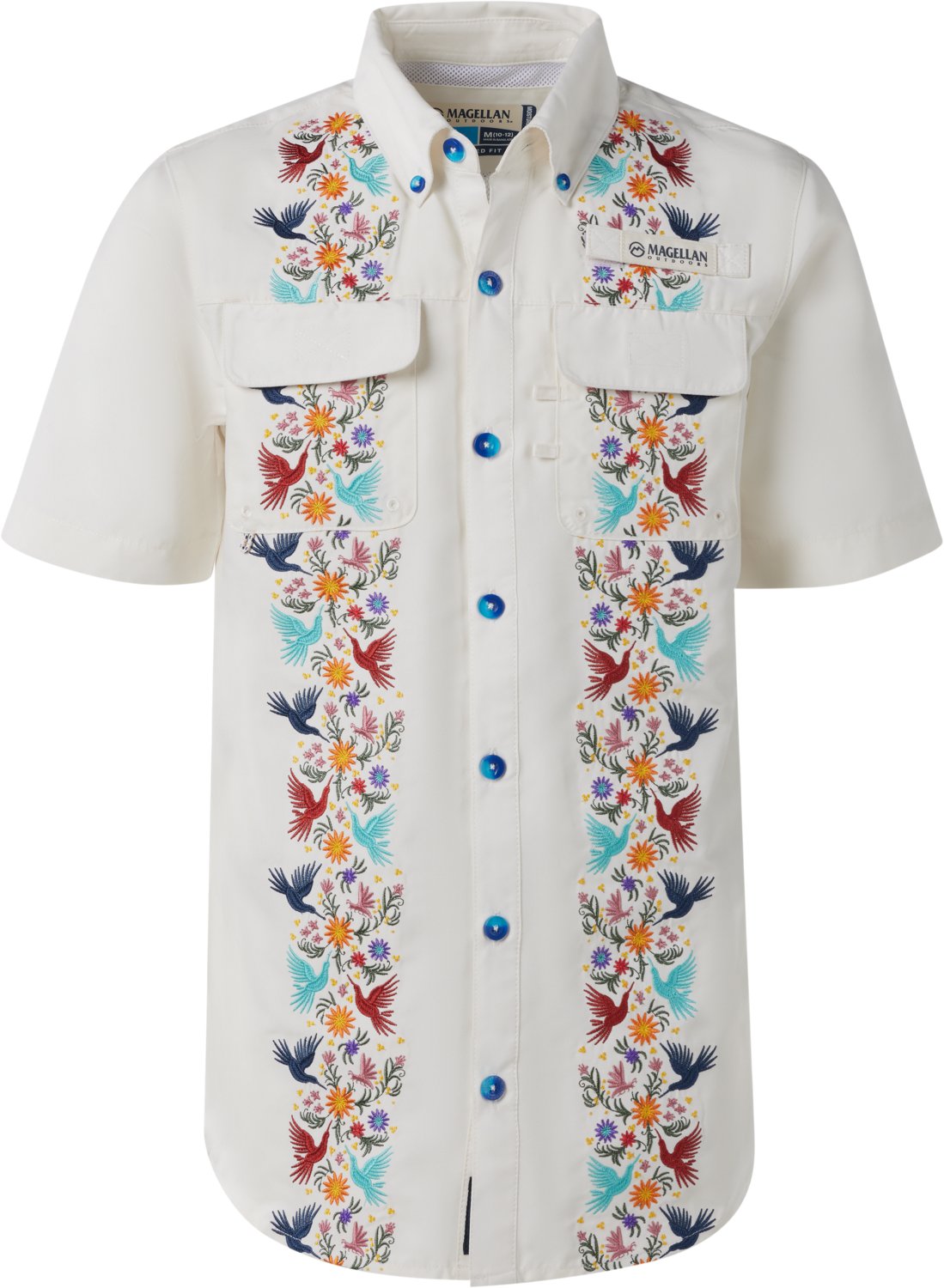 Magellan Boys' Hispanic Heritage Alebrije Short Sleeve Guayabera