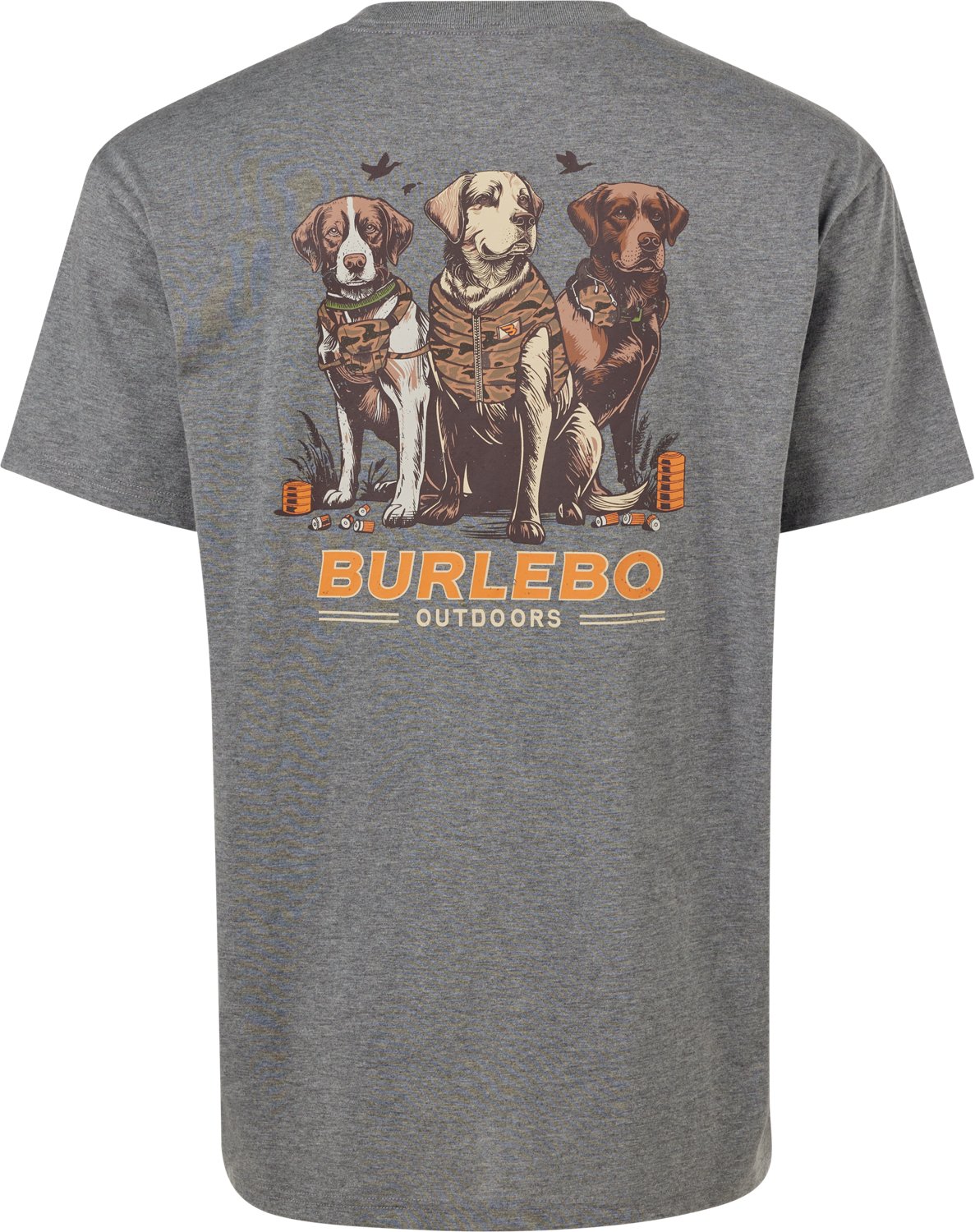 BURLEBO Men's Camo Duck Dogs T-shirt - view number 6