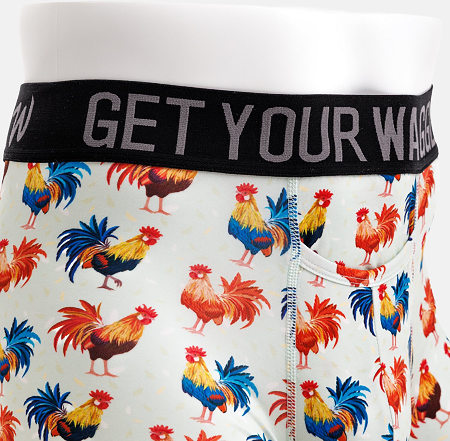 Waggle Men's Cocky Rooster Caddie Boxer Briefs - view number 3
