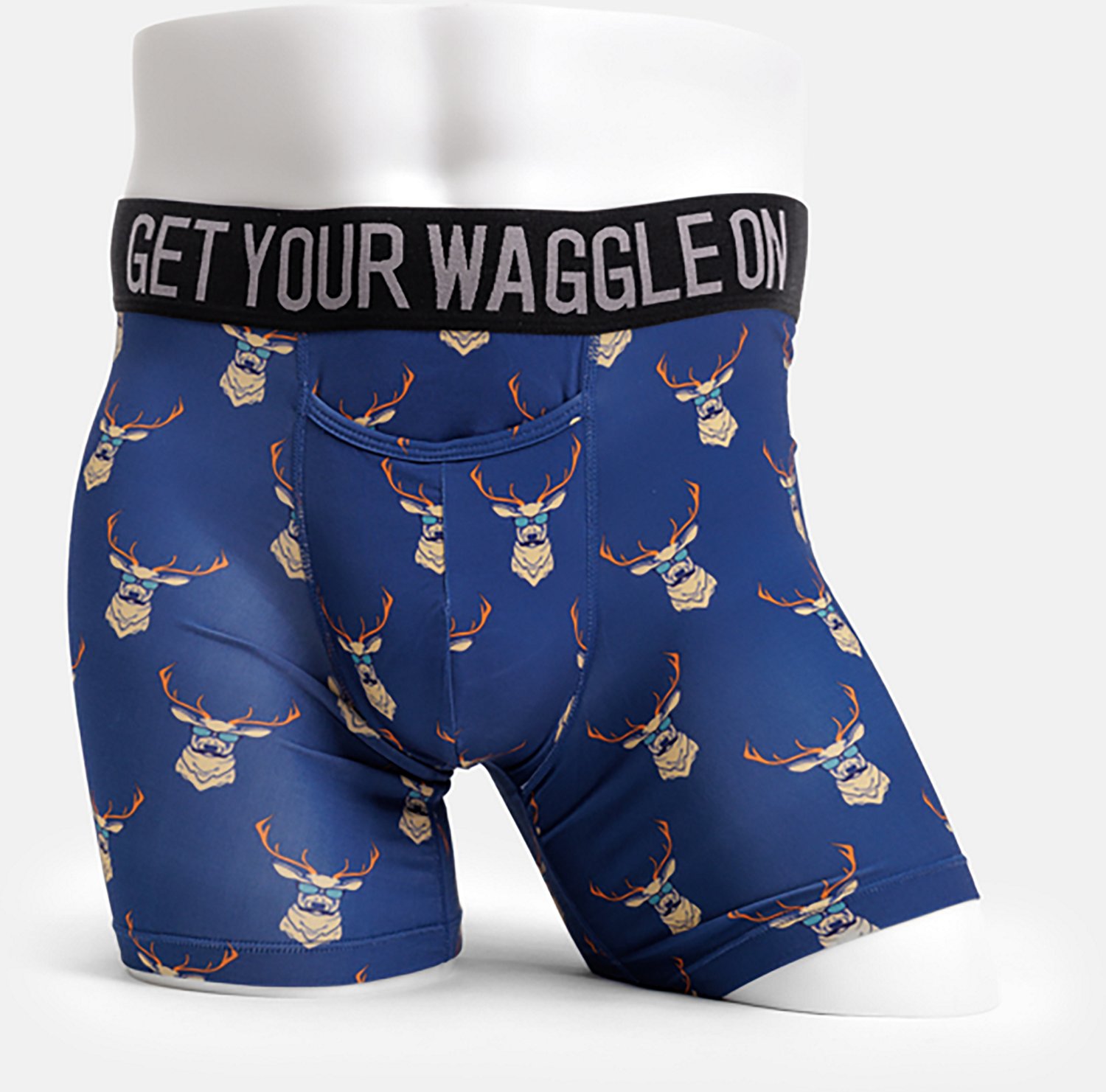 Waggle Men's Kentucky Buck Caddie Boxer Briefs