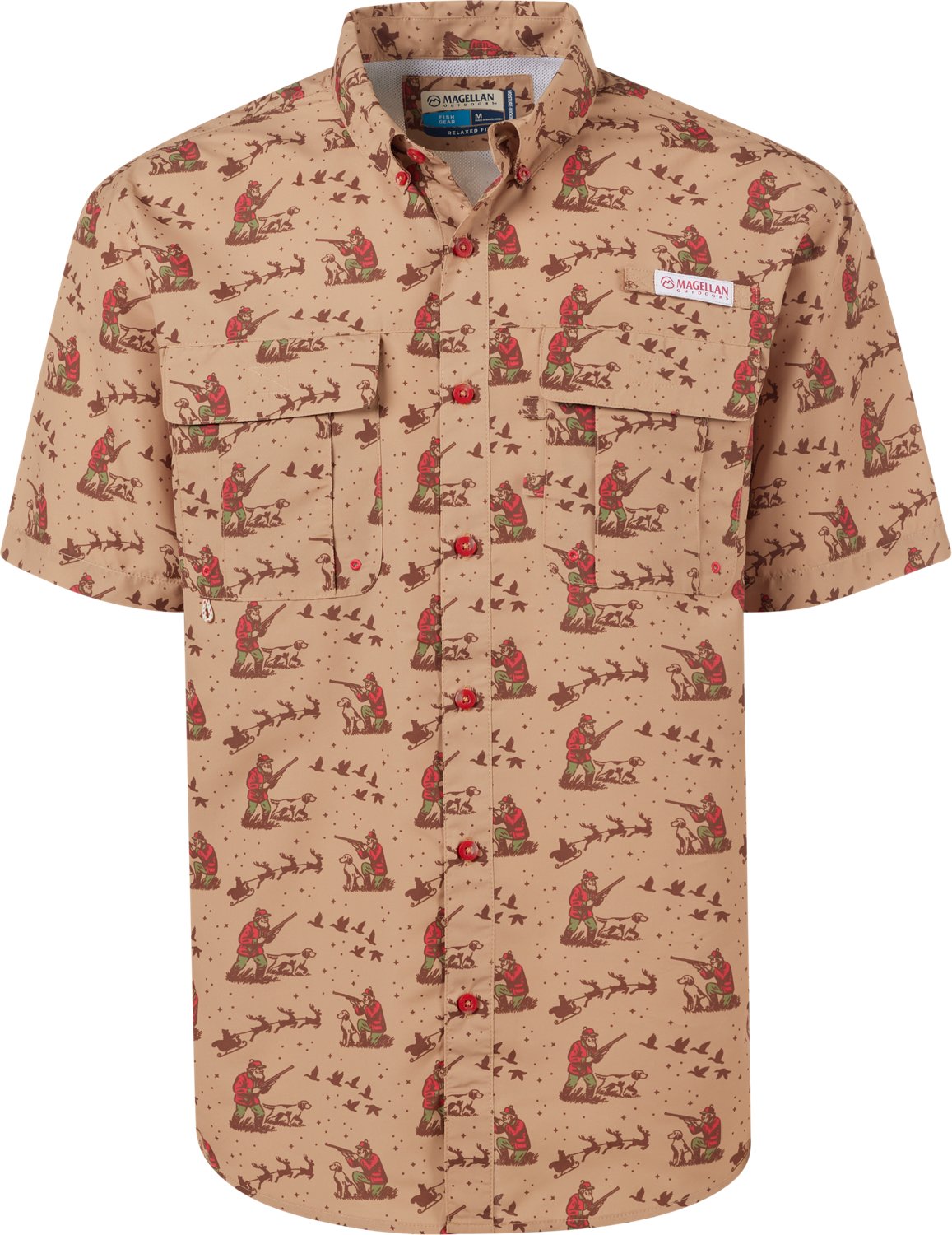 Magellan Outdoors Men's Laguna Madre Holiday Vintage Hunt Fishing Shirt - view number 2