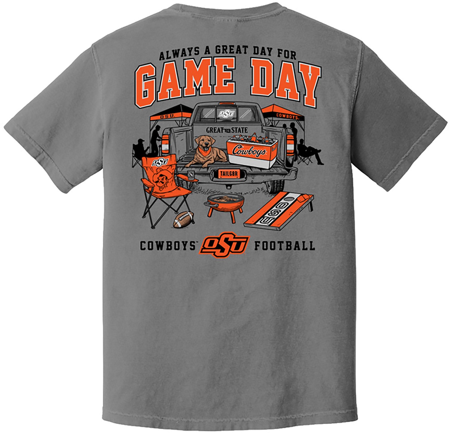 Great State Men's Oklahoma State University Game Day Tailgate Graphic T-shirt