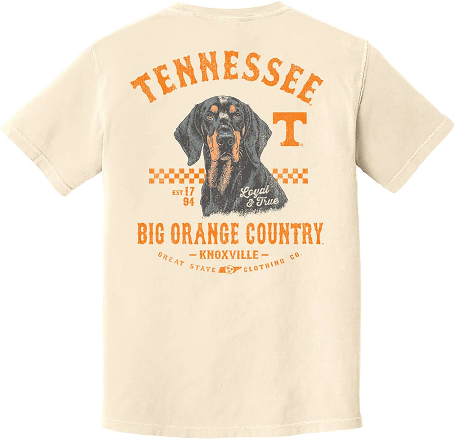 Great State Men's University of Tennessee Vintage Mascot Graphic T-shirt