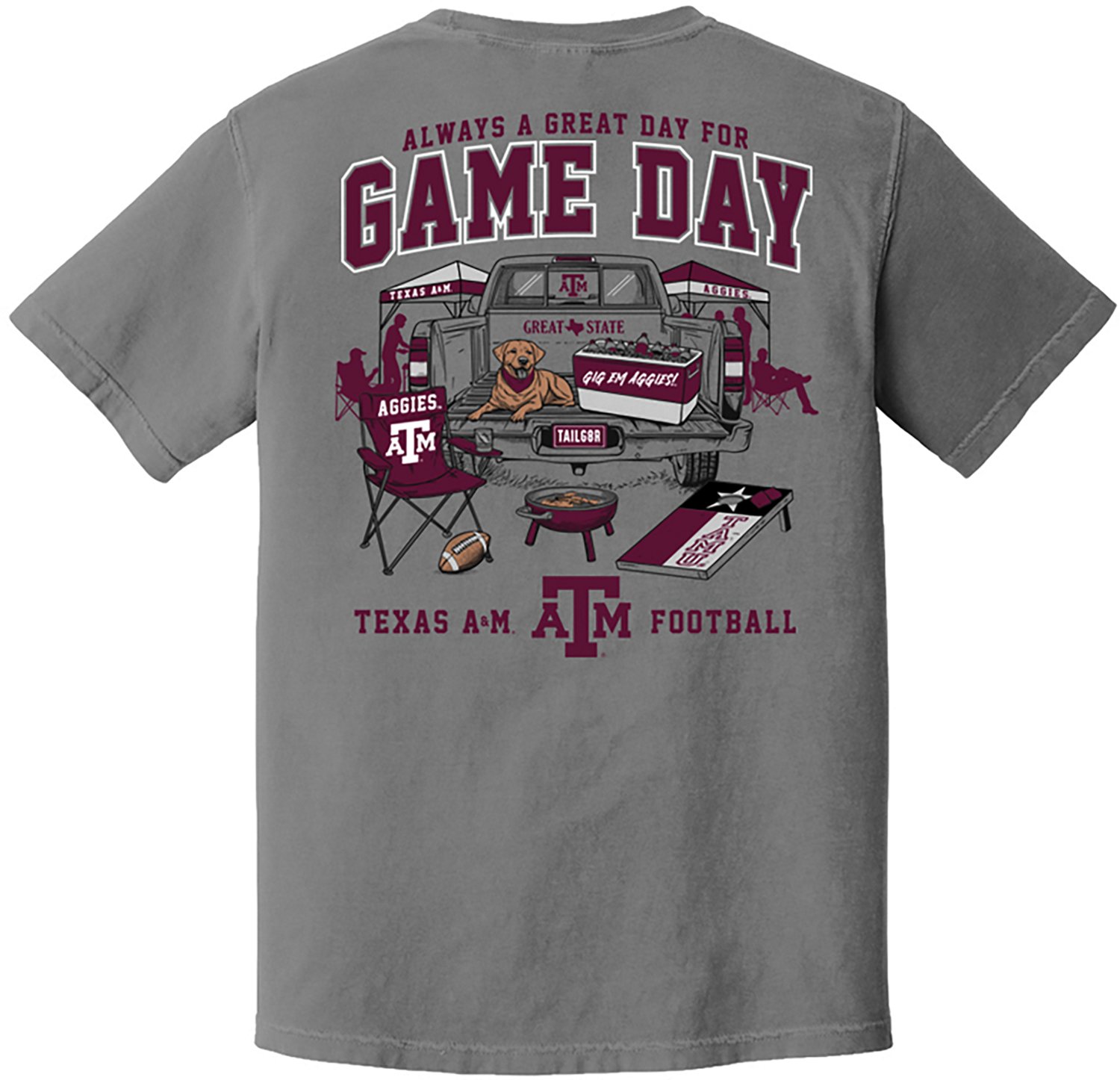 Great State Men's Texas A&M University Game Day Tailgate Graphic T-shirt